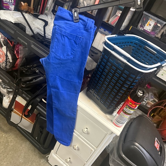 Express Women Skinny Jeans in Bright Blue - Picture 10 of 12